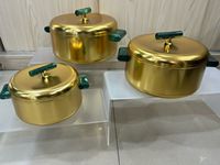 Lot de 3 chauffe-plats isothermes de 1L, 2L et 3,5L, directement de l'usine, pour événements B2B, mariages, Ramadan, export