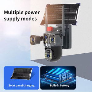 V380 4 ống kính 3 màn hình 8MP 4k ngoài trời an ninh mạng máy ảnh 4G Thẻ Sim 360 PTZ IP không dây Wifi năng lượng mặt trời Bộ nhớ đám mây lưu trữ dữ liệu - Product Image 6