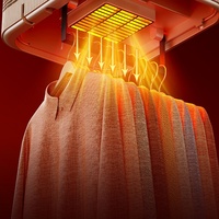 Séchoir à linge électrique portable compact automatique le plus vendu avec logo personnalisé pour la maison, machine de séchage à gaz pour la lessive