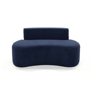 Y03 3-Seater Corduroy <b>Sofa</b> Set, Semicircular Convertible <b>Sofa</b> <b>Bed</b> with Adjustable Design for Small Space - Product Image 1