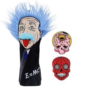 Venta al por mayor de accesorios de golf duraderos cubierta de la cabeza de golf de cuero suave Golf Driver Club Headcovers con dos marcadores - Product Image 5