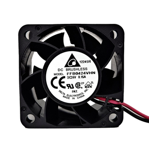 Delta FFB0424VHN 24V DC Cojinete <span class=keywords><strong>de</strong></span> bolas Ventilador <span class=keywords><strong>de</strong></span> refrigeración 40*40*28mm Ventilador <span class=keywords><strong>de</strong></span> escape <span class=keywords><strong>de</strong></span> hoja <span class=keywords><strong>de</strong></span> plástico eléctrico para uso industrial OEM ODM - Product Image 3