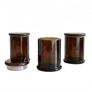 Bougie Elite en verre de 8oz 12oz avec couvercle en verre avec joint pour <span class=keywords><strong>les</strong></span> dérapages à domicile - Product Image 5