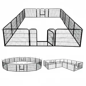 <span class=keywords><strong>Parc</strong></span> d'exercice métallique <span class=keywords><strong>pour</strong></span> chiens et chiots, <span class=keywords><strong>enclos</strong></span> de jeu <span class=keywords><strong>pour</strong></span> animaux de compagnie, clôture de jardin intérieur/extérieur à 8 panneaux, <span class=keywords><strong>parc</strong></span> <span class=keywords><strong>pour</strong></span> chiens - Product Image 3