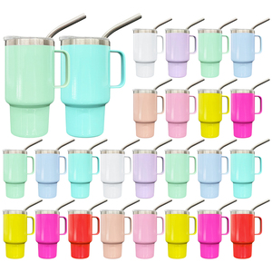 แก้วไม่มีหูจับพิมพ์ลายขนมมาการองสีระเหิดสูญญากาศแก้วทัมเบลอร์3ออนซ์พร้อมที่จับสำหรับวิสกี้เตกีล่าวอดก้า - Product Image 1