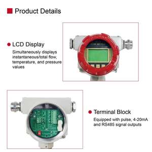 産業用デジタルRS485 4-20mA低流量挿入型装置 圧縮空気 天然ガス O₂ N₂対応 熱式流量計 - Product Image 5
