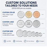 Couvercle en aluminium recyclable de 77 mm à ouverture facile pour pots en verre de confiture et de miel