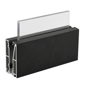 Balustrades et mains courantes en forme de U à fond en verre sans cadre avec siège fixe, garde-corps en verre sur plancher en aluminium - Product Image 4