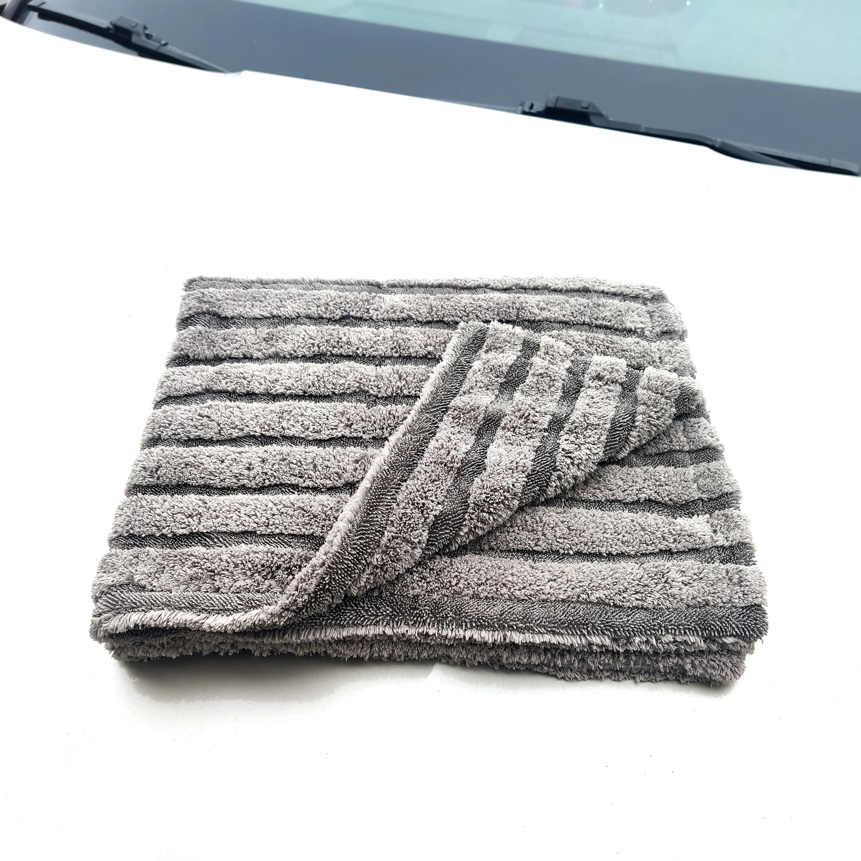 Premium 70X90Cm Dual Layer Auto Detaillering Microfiber Twisted Drogen Handdoek, Hybrid Twister Handdoek Voor Auto Drogen