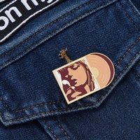 Affiche d'album folklorique personnalisé Broche en émail Broche pour affiche de musique Insigne en métal Cadeau de mode Broche personnalisée