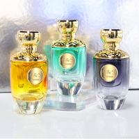 Flacons de parfum en verre transparent luxueux 30ml 50ml 100ml Impression sur écran Logo personnalisé