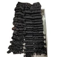 Extensiones de Cabello Virgen Natural Ondulado Profundo, de un Solo Donante, Súper Doble Trama, con Clip y Punta Adhesiva, Calidad Premium - Product Image 2