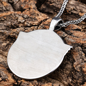 סובלימציה לב שלד מלאך זהב כנף תמונה תליון שד מעוף תליון שד גולגולת שד 'מלאך-כנף שרשרת שרשרת תליון - Product Image 3