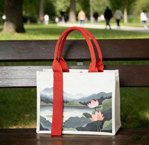 Sac fourre-tout en toile personnalisé avec fermeture éclair, écologique, qualité supérieure, sac à main décontracté pour femme, enseignante, maman, amie, anniversaire, plage - Product Image 3