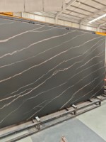 Carrelage en pierre artificielle imprimée de grande taille 2700*1200*9mm pour la décoration murale de télévision, pierre frittée