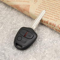 Coque de clé de voiture à distance MS 3 boutons pour Mitsubishi Lancer Outlander housse de remplacement avec lame vierge MIT11