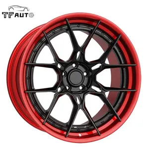 Candy Red 18inch Spoke Concave classic 5x112 Forged Car Alloy Rims Wheels for bmw m3 lexus ford