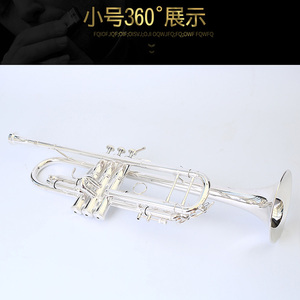 <span class=keywords><strong>Trompeta</strong></span> <span class=keywords><strong>de</strong></span> cuerpo <span class=keywords><strong>de</strong></span> latón plateado - Product Image 3