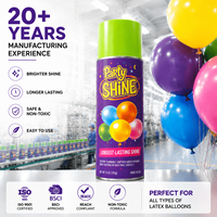 Spray brillant pour ballons, non toxique, longue durée, pour la décoration d'événements et de fêtes, fournisseur OEM