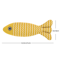 Fournitures pour animaux de compagnie en gros, accessoires pour chats, jouets interactifs en forme de poisson en lin écologique, jouets à mâcher parfumés à la catnip