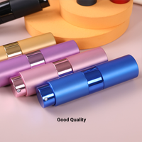 Emballage cosmétique rechargeable de luxe WOGU, flacon pulvérisateur en verre et aluminium à brume fine, 8 ml, 15 ml
