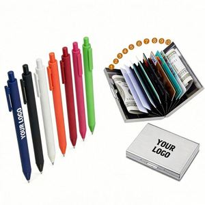 Stylos à bille en plastique personnalisés avec logo pour cadeaux d'affaires promotionnels, vente en gros 2026 - Product Image 1