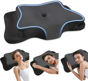Oreiller cervical pour soulager la douleur, soutien du cou, oreiller ergonomique réglable, oreiller orthopédique en mousse à mémoire de forme inodore pour dormir - Product Image 2