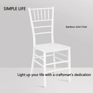 Silla de Comedor Moderna Apilable Blanca |   Muebles de Exterior para Hoteles, Bodas, Fiestas y Eventos - Product Image 2