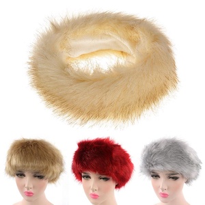 Winter Fur Warm Headband Fox Fur Hat Faux Fur <strong>Head</strong> <strong>Warmer</strong> Women's Ear <strong>Warmer</strong> Earmuff Turban Hair Band Hair Accessories M0274 - Product Image 3