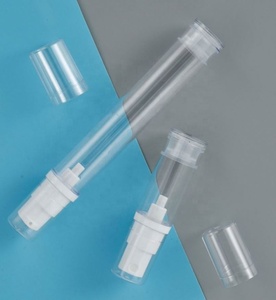 Summer Arrival 10ml Twist up Airless Pump Bottle Double Wall Round Vacuum for Cosmetic Liquid - Product Image 5