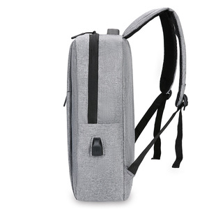 <b>Laptop</b> <b>Backpack</b> 20-35L USB Charging Business Travel Unisex Solid Color Shoulder Straps - Product Image 4