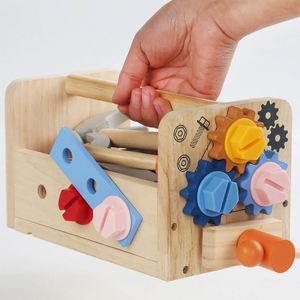 STEM Toddler Birthday Gift Pretend Construction <b>Bench</b> Wooden Montessori Toys <b>Kids</b> <b>Tool</b> Set - Product Image 5