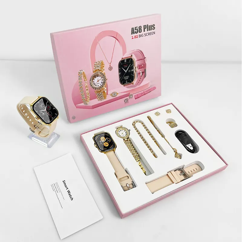 A58 Plus Smartwatch Anzug Schlussverkauf Doppeluhren Herren Damen Smart-Armband Gold Sport Smart-Uhren Tragezubehör