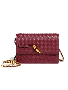 Bolso de Mano Tipo Clutch de PU y Poliéster Tejido a Mano con una Sola Correa para Mujer, Estilo Moderno - Product Image 2