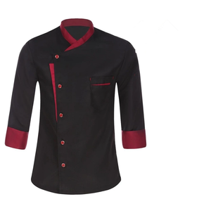 <span class=keywords><strong>Giacca</strong></span> <span class=keywords><strong>da</strong></span> Chef Unisex a Maniche Lunghe, Uniforme <span class=keywords><strong>da</strong></span> <span class=keywords><strong>Cucina</strong></span> per Ristorante e Hotel, Camicia <span class=keywords><strong>da</strong></span> Lavoro in Poliestere e Cotone con Contrasto di Colore - Product Image 2