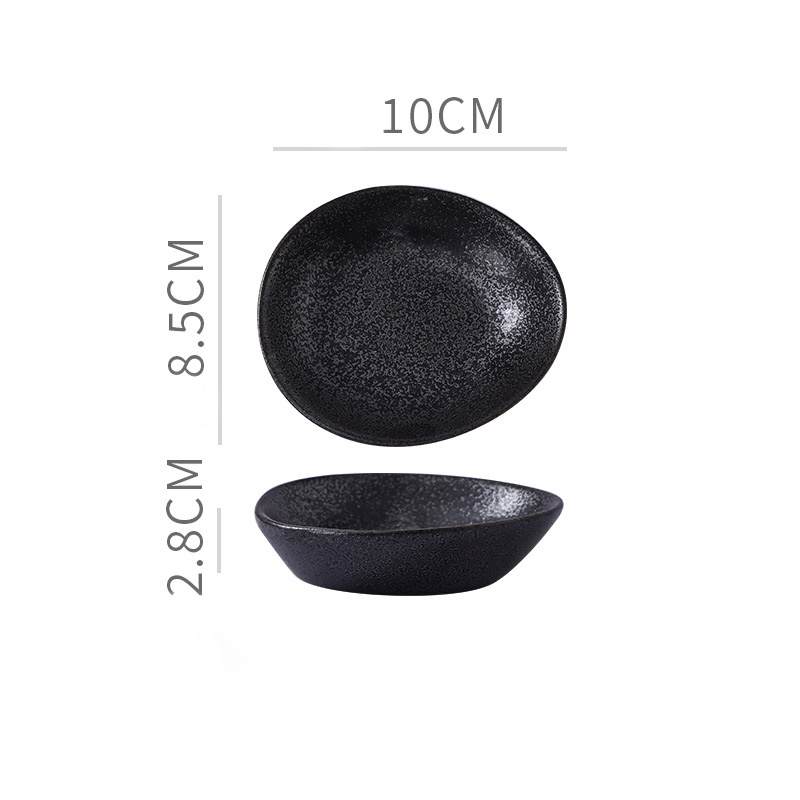 Plat à sauce noire