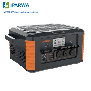 Iparwa MP2000PRO 고용량 및 교환 가능한 배터리 팩 야외 모바일 휴대용 태양 에너지 저장 스테이션