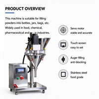 Machine de remplissage de poudre à vis intelligente PLC pour détergents, café, farine, piment et produits chimiques, à faible émission de poussière et fonctionnement efficace