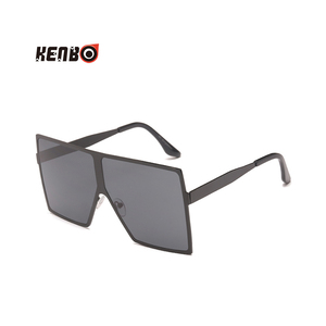 <span class=keywords><strong>Occhiali</strong></span> <span class=keywords><strong>da</strong></span> <span class=keywords><strong>Sole</strong></span> Kenbo 2020 Super Grandi e Cool con Montatura in Metallo Futuristico, Oversize Quadrati per Uomo e Donna, Colore Bianco - Product Image 3