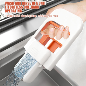 Mini Mopa - Mopa Pequeña para Espacios Estrechos - Portátil y Autoescurrible para Limpieza en Seco y Húmedo de Baño, Cocina, Sala de Estar, Auto, Dormitorio - Product Image 2