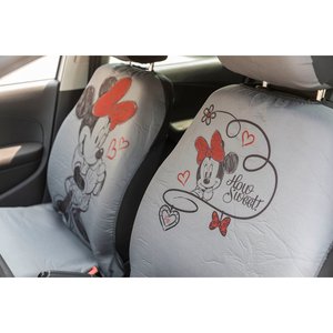 Coppia di coprisedili anteriori per auto Minnie Mouse Topolina universali - Product Image 2