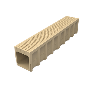 Offre Spéciale de drainage de type U canal de drainage en béton polymère fossés de drainage des eaux de pluie matériaux de construction gouttière avec grille - Product Image 3