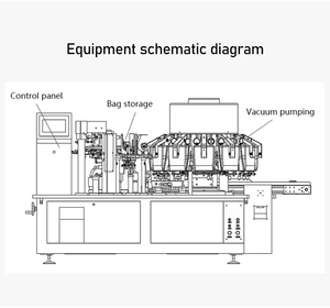 Machine d'emballage <span class=keywords><strong>sous</strong></span> <span class=keywords><strong>vide</strong></span> électrique automatique multifonctionnelle de haute précision pour l'alimentation en sacs, destinée aux châtaignes, aux noix grillées et aux produits chimiques - Product Image 2