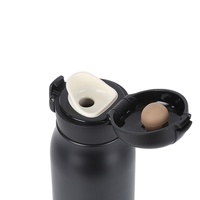 Botol minum olahraga anti bocor berdinding ganda 500ml dari stainless steel 316 tahan lama, bebas BPA, dengan 2 tutup, untuk bersepeda