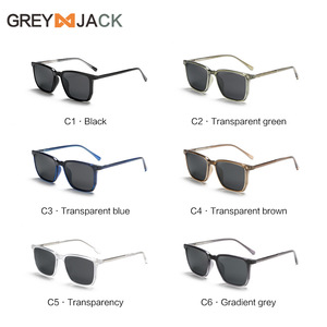 Gafas de Sol Grises Jack con Marco de Metal TR90, Polarizadas UV400, Ligeras, Unisex, Azules, Deportivas, con Bisagras de Resorte - Product Image 2