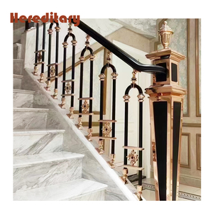 Sang trọng đồng cầu thang lan can vàng màu đồng thau cầu thang lan can Brass váy cưới đường ray Brass lan can các bộ phận - Product Image 1