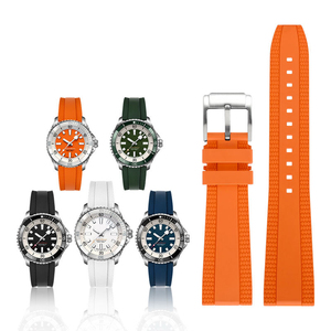 <span class=keywords><strong>Correa</strong></span> de <span class=keywords><strong>Reloj</strong></span> de Caucho FKM de Lujo de Nuevo Diseño para <span class=keywords><strong>Breitling</strong></span> Superocean Heritage Series, <span class=keywords><strong>Correa</strong></span> de Repuesto de Fluorocaucho - Product Image 2