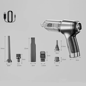 <span class=keywords><strong>Aspirateur</strong></span> de voiture sans fil 2-en-1 haute puissance 12000Pa, <span class=keywords><strong>souffleur</strong></span> d'air portable 3 vitesses, mini <span class=keywords><strong>aspirateur</strong></span> à main sans fil sur <span class=keywords><strong>batterie</strong></span> en plastique - Product Image 2
