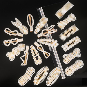 LRTOU Vente en gros d'accessoires de <span class=keywords><strong>cheveux</strong></span> pour femmes, barrettes géométriques simples, pinces à <span class=keywords><strong>cheveux</strong></span> en perles, pinces à <span class=keywords><strong>cheveux</strong></span> BB pour filles - Product Image 1