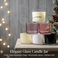Lot de bougeoirs en verre Hurricane, ambre, noir mat, blanc, pour bougies pilier, centre de table pour mariage et décoration de table de Noël